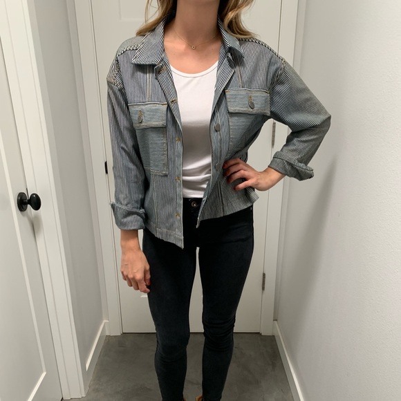 Striped Jacket blue/white - Picture 2 of 3